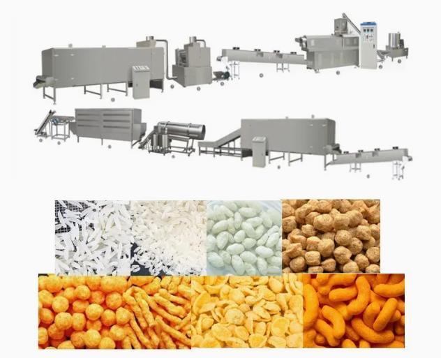 2D machine d'extrudeuse de casse-croûte du granule 3D, puces de maïs faisant la machine