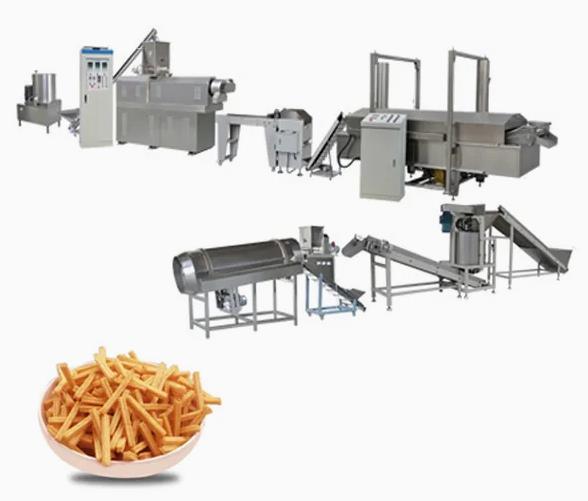 Ligne frite complètement automatique de production à la machine d'extrudeuse de casse-croûte de granule de 3D Papad