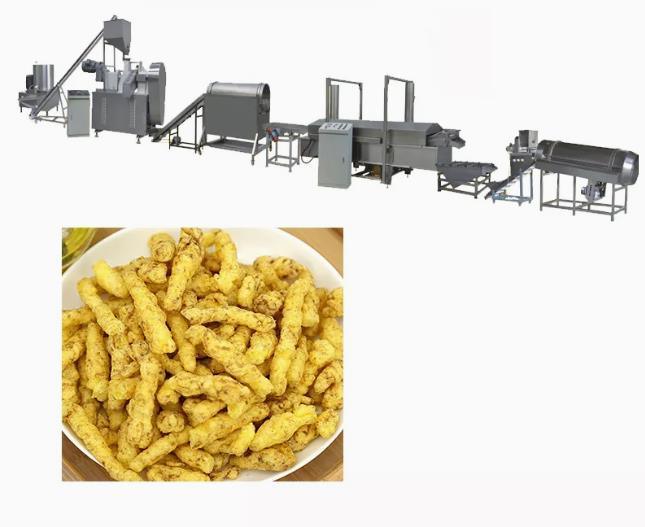 La variété forme la chaîne de fabrication de la 2D du granule 3D de casse-croûte de pois du soja machine croustillante d'extrudeuse