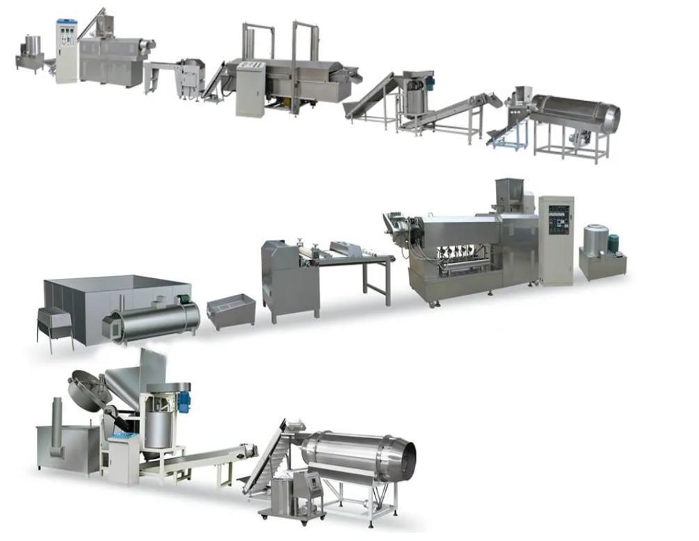 L'équipement simple d'extrusion de nourriture de vis pour des bugles de la farine 3d ébrèche la fabrication