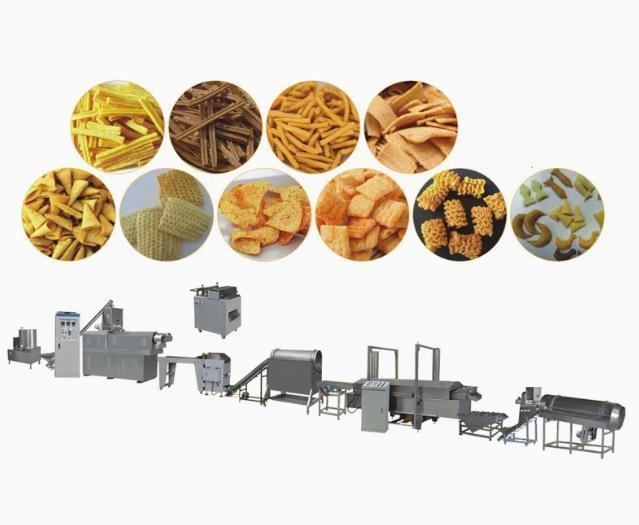 machine d'extrudeuse de casse-croûte du granule 3D, pommes chips faisant la machine