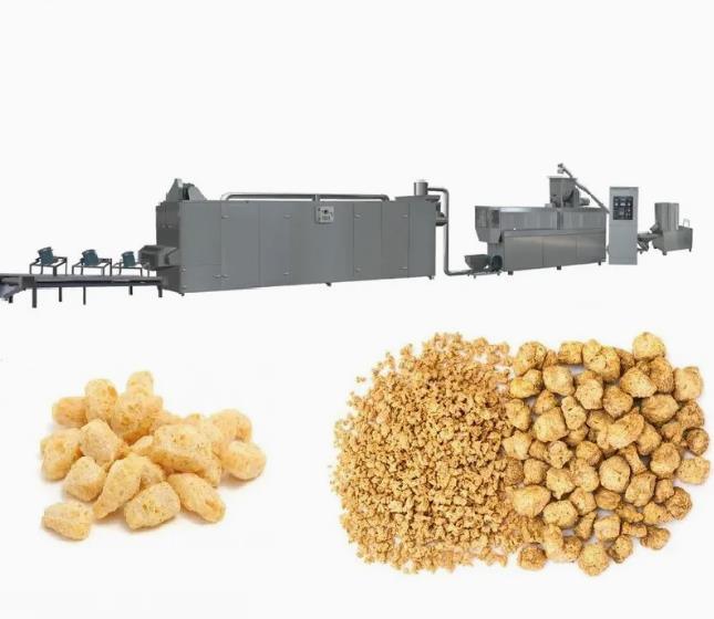 Ligne végétale de production alimentaire de protéine extrudeuse de pépites de machine/soja de fibre