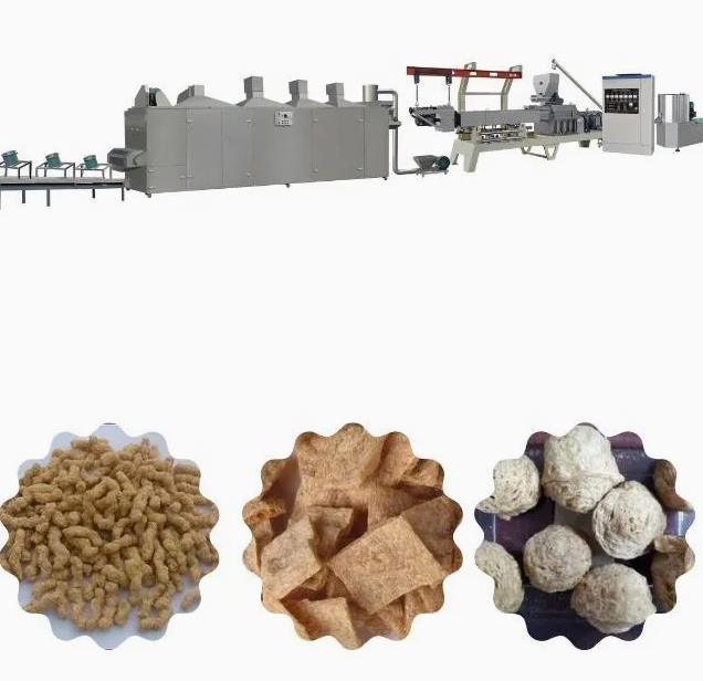 Ligne de production de machine d'extrusion de soja texturé avec 150 kg par heure