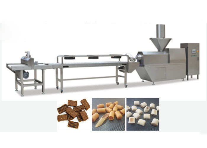 Festin saccadé de casse-croûte automatique d'animal familier formant la chaîne de fabrication d'aliment pour animaux familiers de machine/avec la certification de la CE