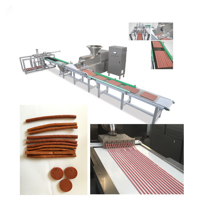 Ligne de production alimentaire d'animal familier machine dentaire de bande de viande de chien avec Tray System automatique