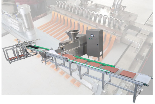 Comment il a fait à des bandes de viande la ligne chaude bâton de production alimentaire d'animal familier de ventes de viande de festin de chien formant la machine avec la bonne qualité