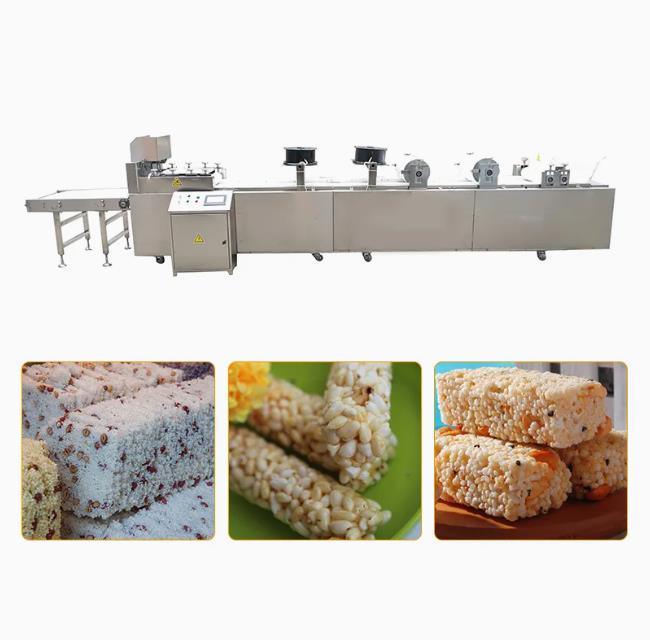 Petite barre gonflée de céréale de riz de sucrerie faisant la machine, machine de soufflage de riz