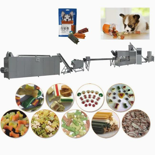 Festins dentaires de bâtons de saveur de beurre d'arachide d'extrudeuse naturelle d'aliments pour chiens faisant la machine