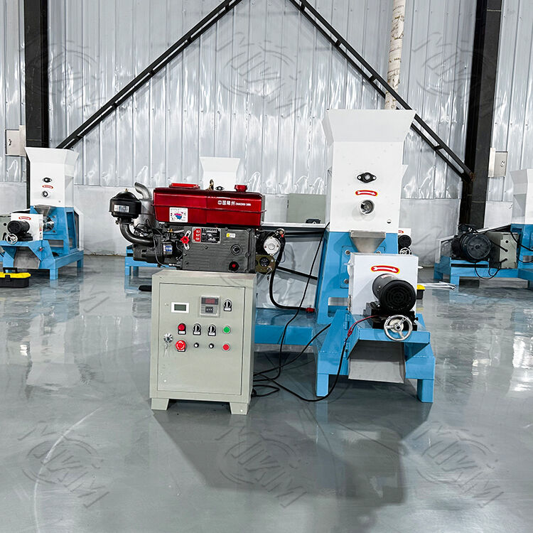 Économise de l'alimentation et est très efficace! machine d'extrusion flottante à moteur diesel pour l'alimentation des poissons et machine à granulés pour l'alimentation des poissons un outil lucratif pour les pisciculteurs.