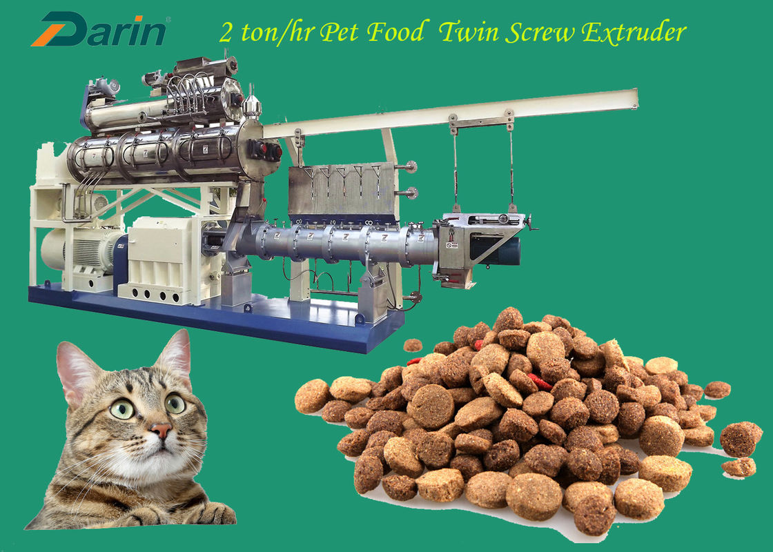 Machine sèche d'extrudeuse d'aliment pour animaux familiers de 3 Ton/H pour l'élevage de chien